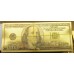 Золотая Банкнота 100$ цветная